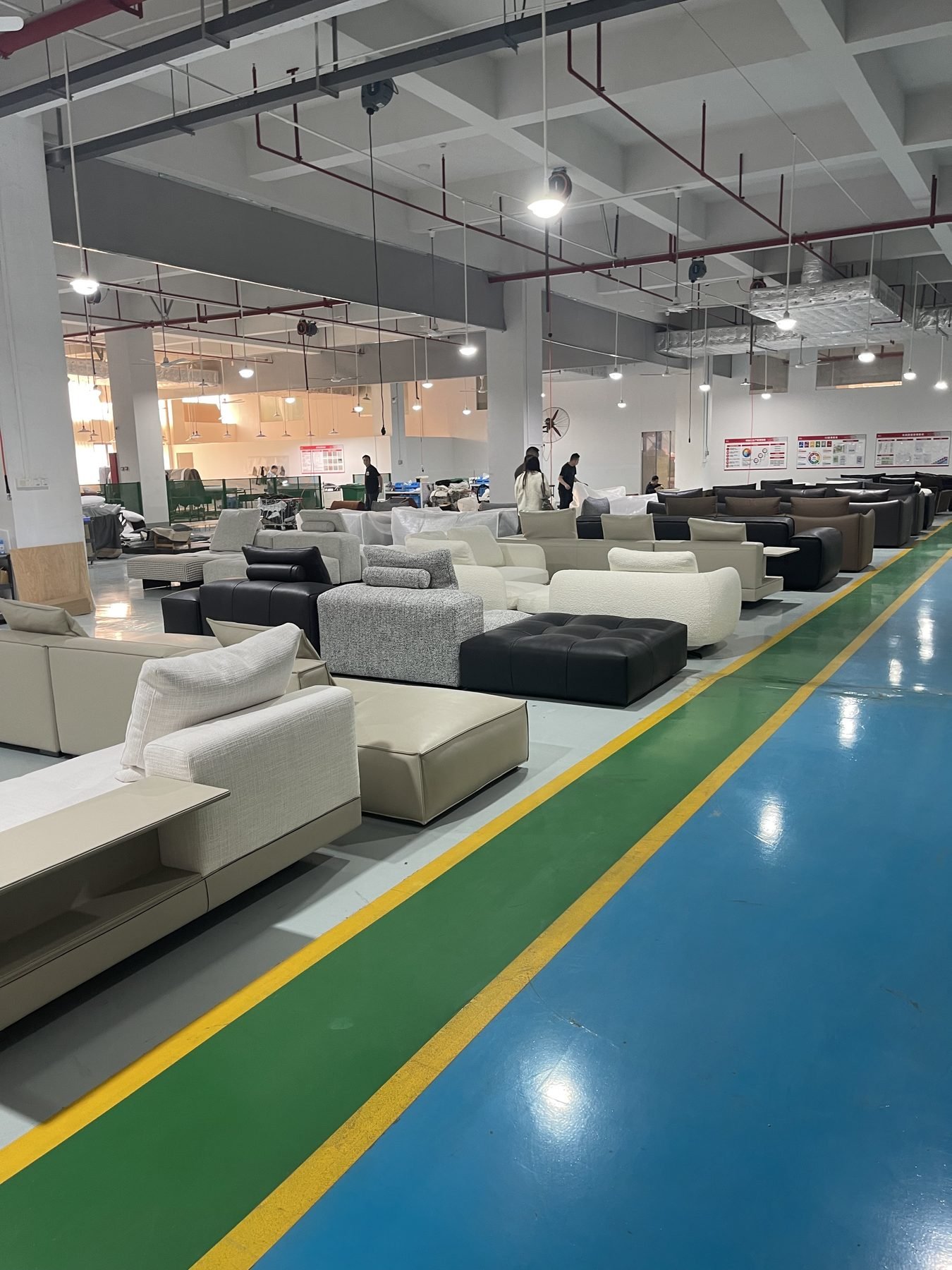 Furniture factory production line in Foshan, China