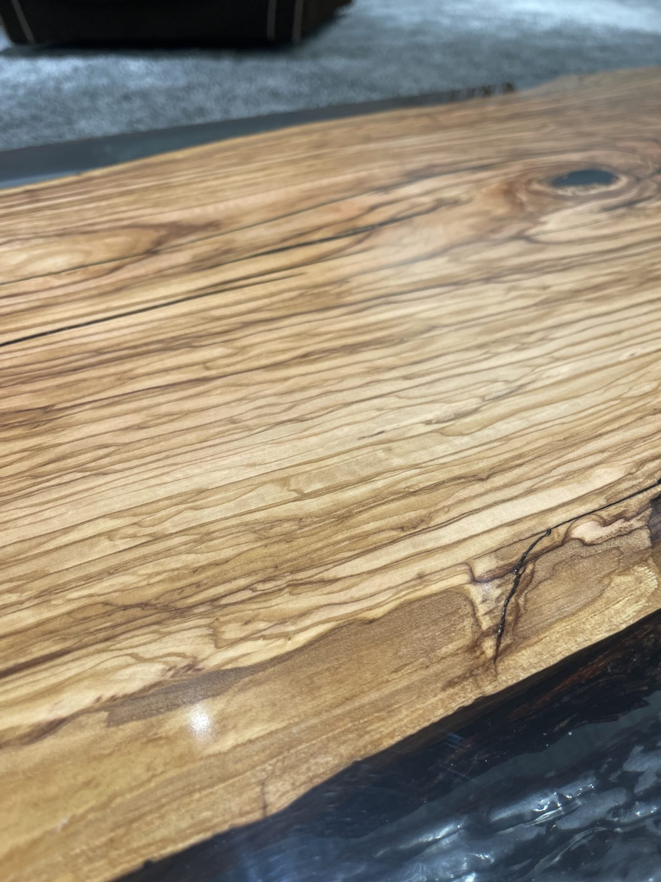 Marble coffee table in a Foshan furniture showroom